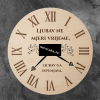 personalizirani drveni sat,