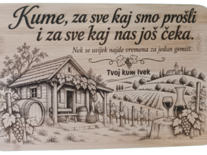 Gravirana bambusova ploča – Kume, za sve kaj smo prošli