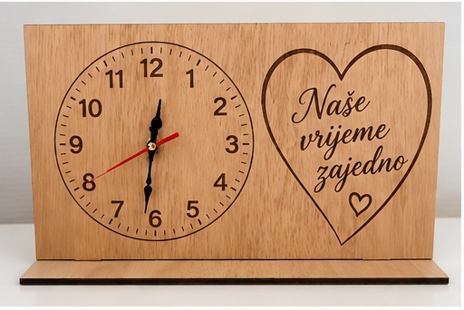 personalizirani drveni sat