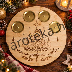 adventski vijenac drveni