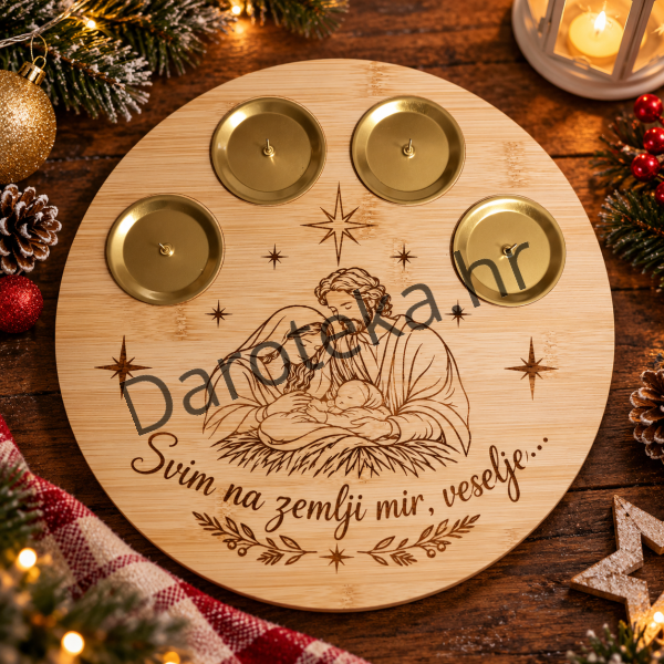 adventski vijenac drveni