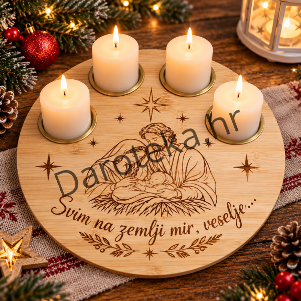 adventski vijenac drveni